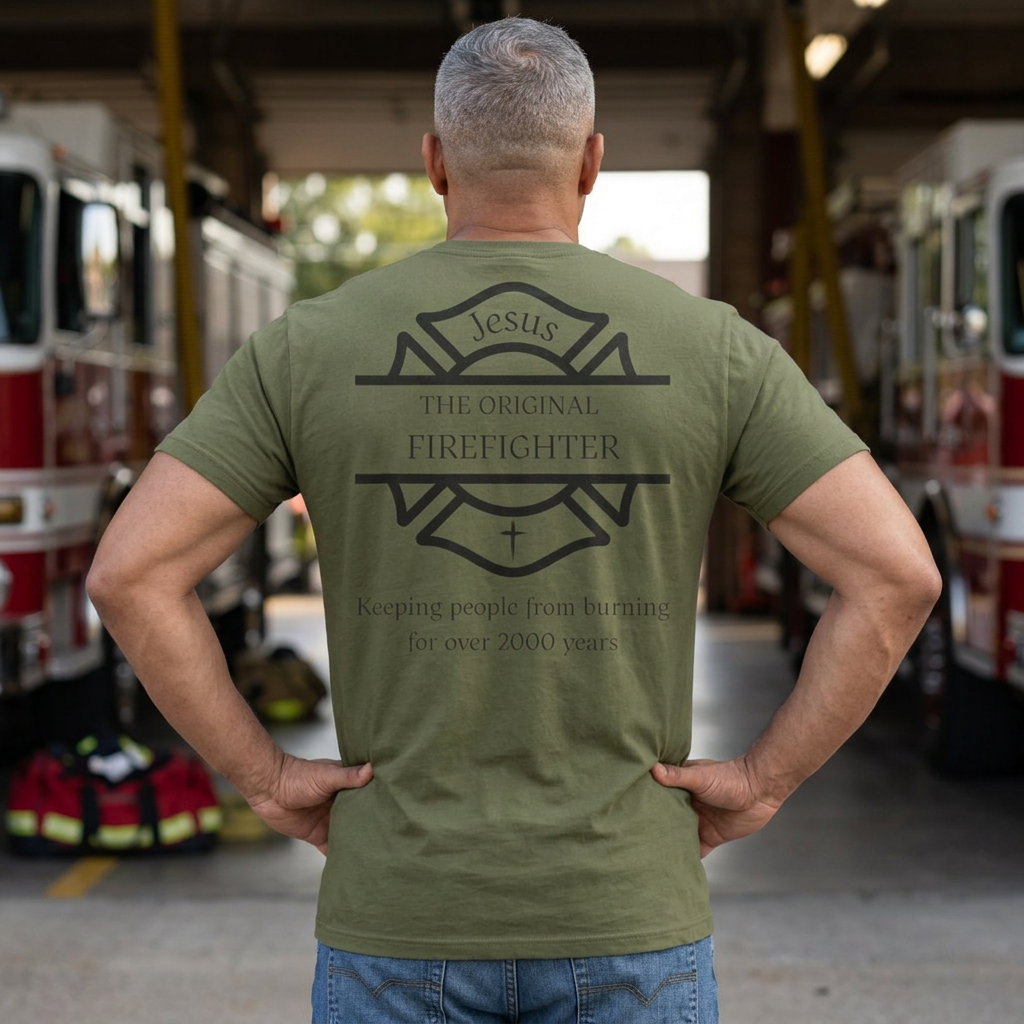 Jesus The Original Firefighter Christian T-Shirt
