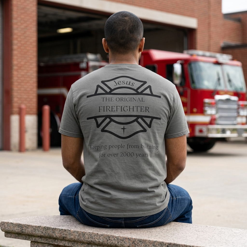 Jesus The Original Firefighter Christian T-Shirt