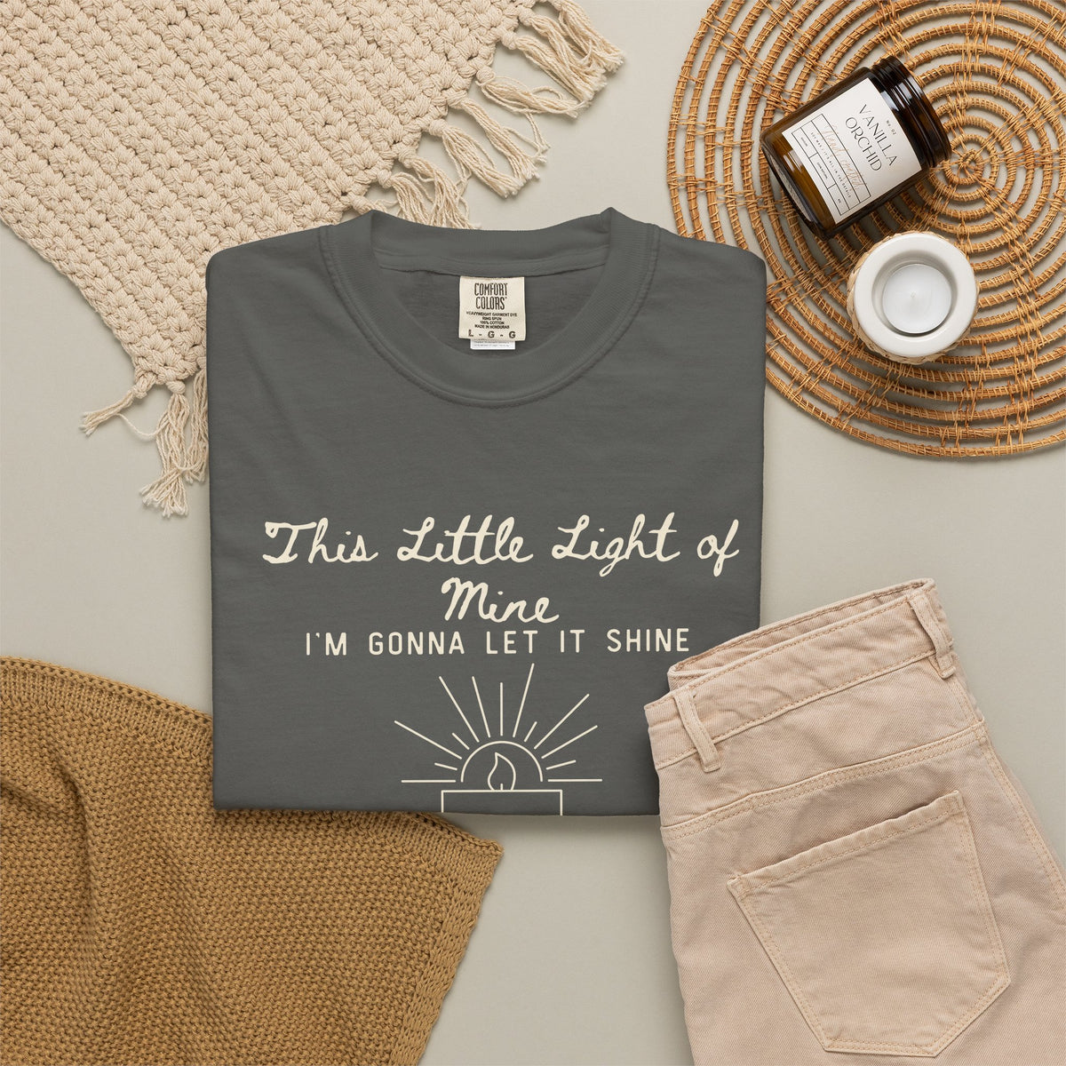 This Little Light of Mine Christian Shirt – Let It Shine Faith T-Shirt | Comfort Colors 1717