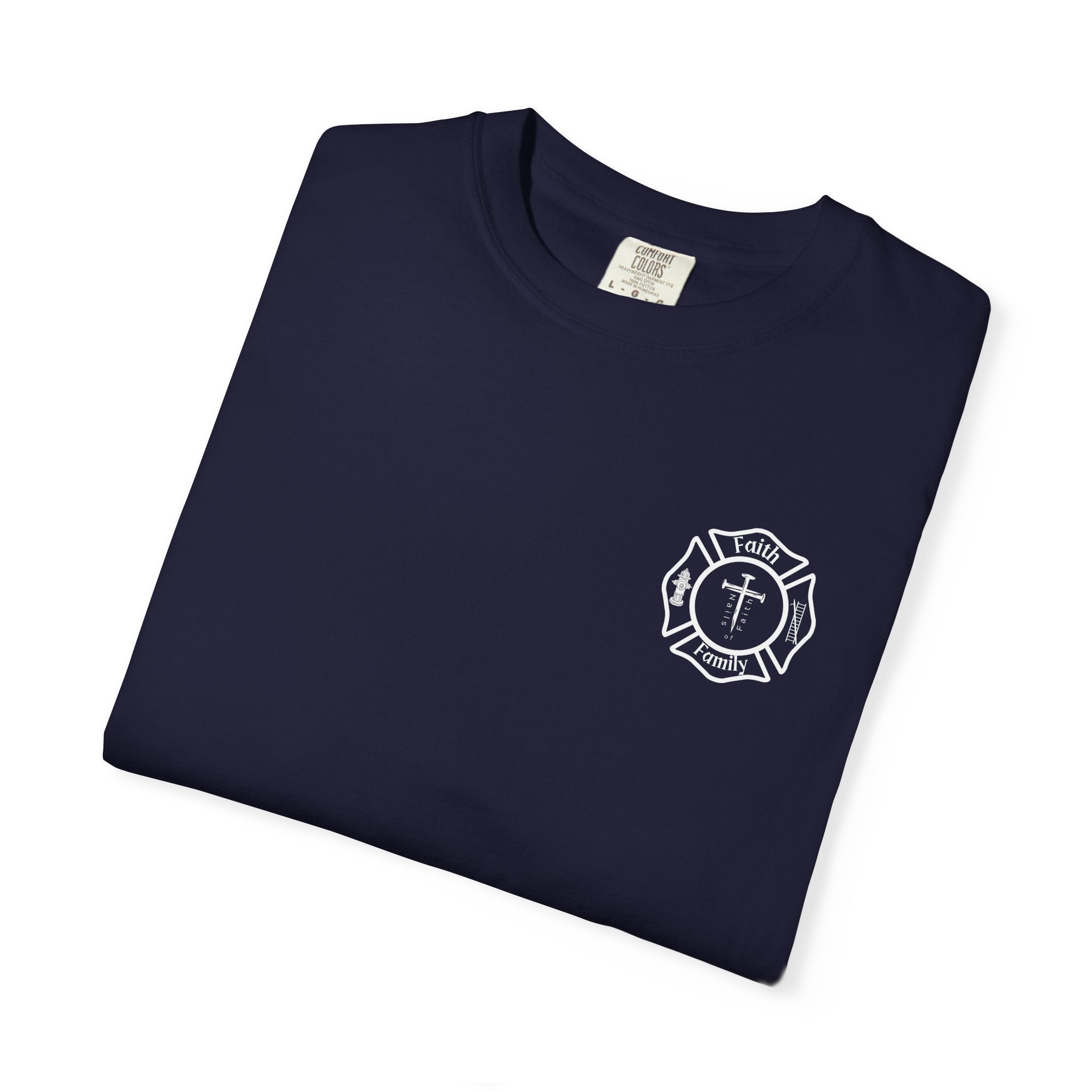 Built for Battle – Ephesians 6:11 | Christian Firefighter Comfort Colors 1717 T-Shirt