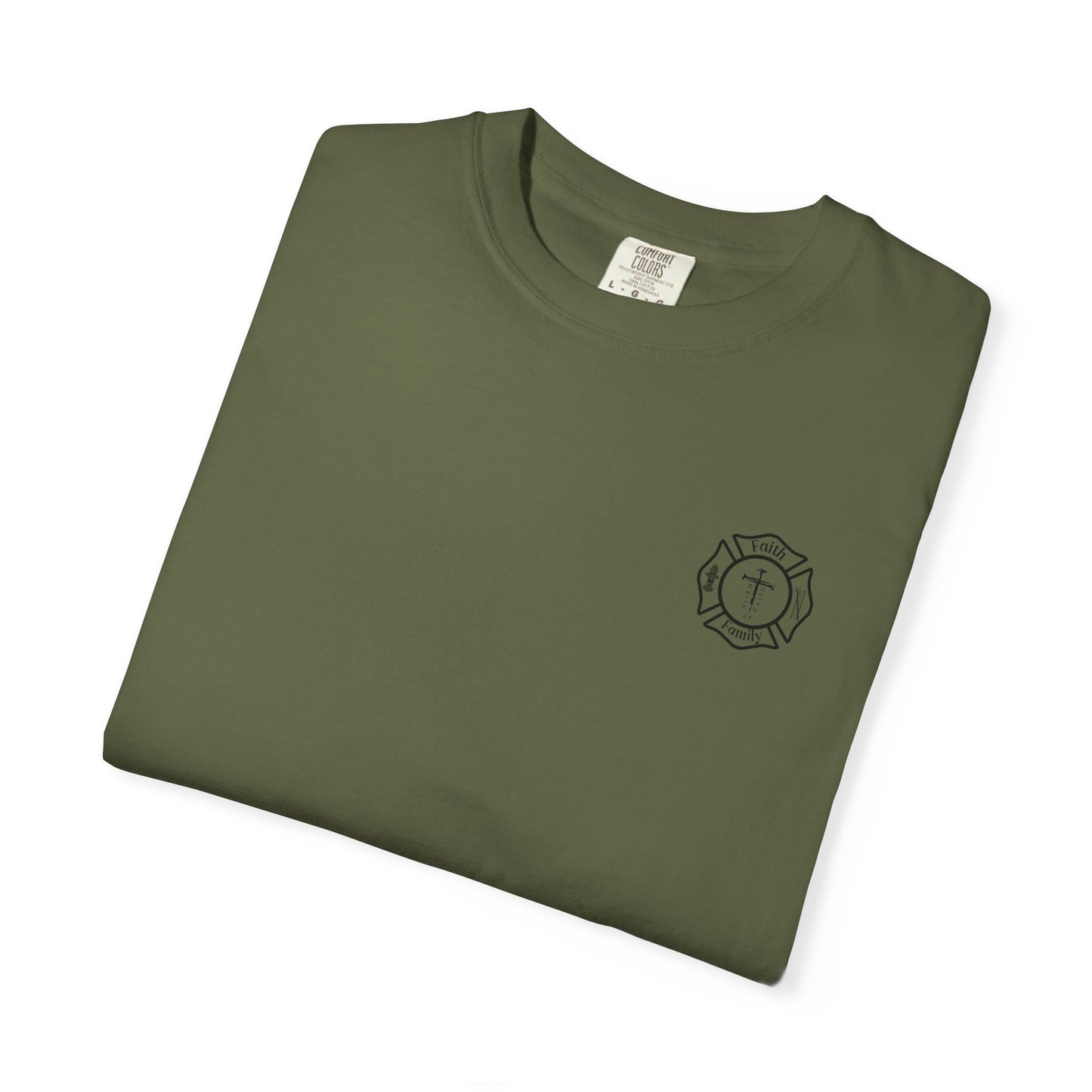 Greater Love Has No One Than This | John 15:13 Christian Firefighter Comfort Colors T-Shirt