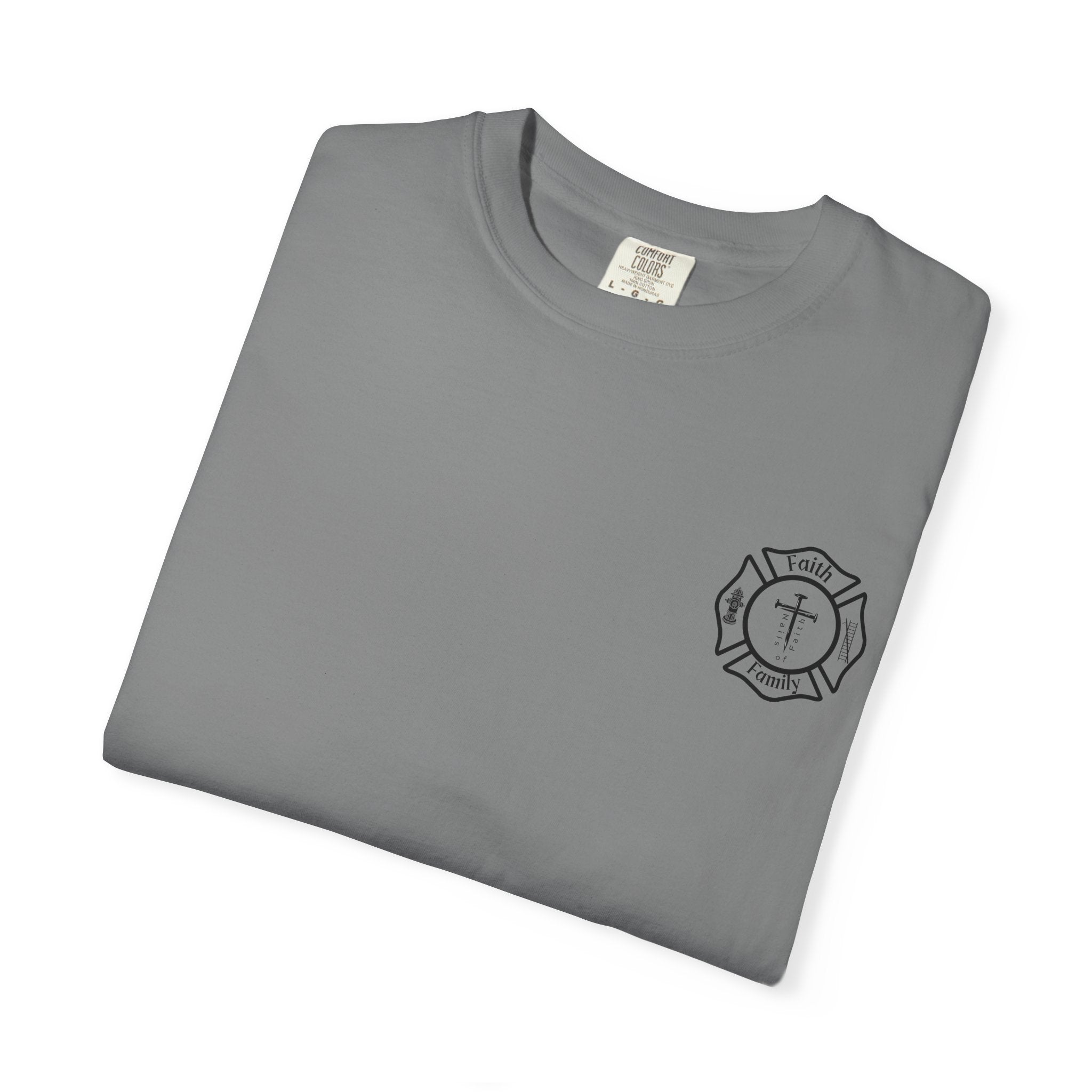Greater Love Has No One Than This | John 15:13 Christian Firefighter Comfort Colors T-Shirt