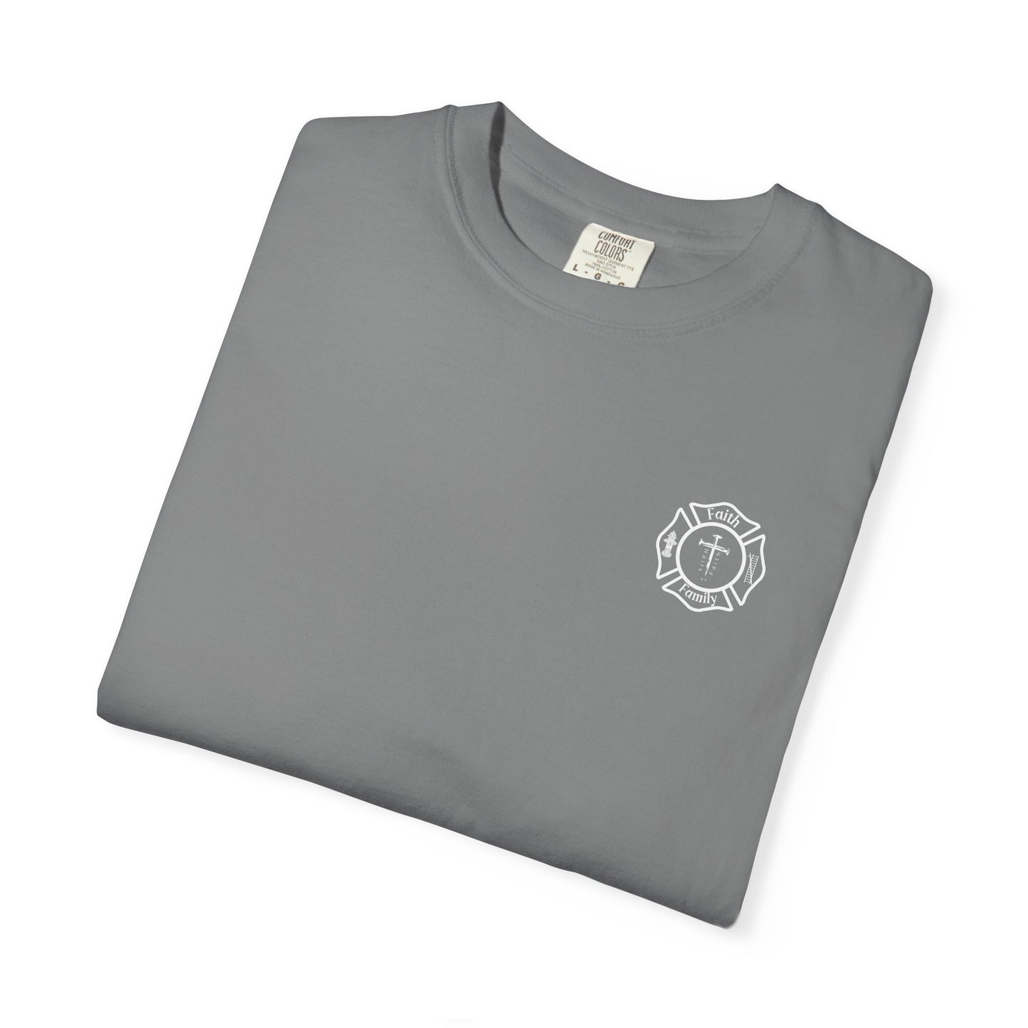 Built for Battle – Ephesians 6:11 | Christian Firefighter Comfort Colors 1717 T-Shirt