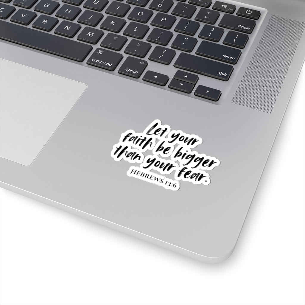 Faith Can Move Mountains Sticker — Inspirational Mountain Faith Kiss-Cut Sticker