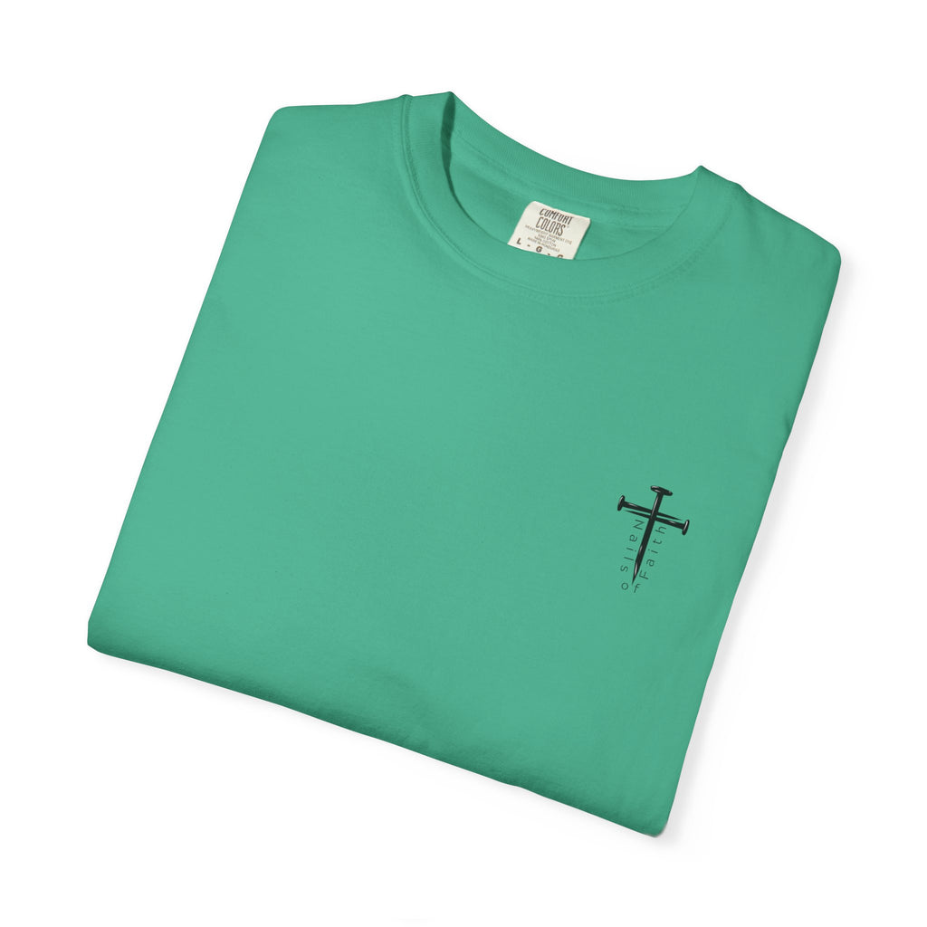 Run Your Own Race Shirt, Hebrews 12:1 Christian T-Shirt, Comfort Colors 1717 Bible Verse Tee, Faith Based Motivational Shirt