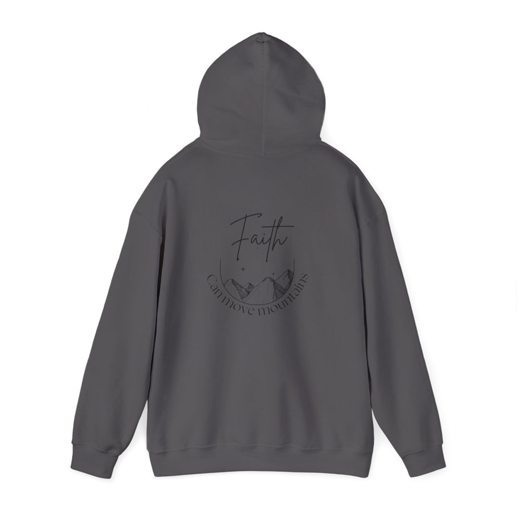 Faith Can Move Mountains Hoodie – Christian Gildan 18500 Sweatshirt | Nails of Faith