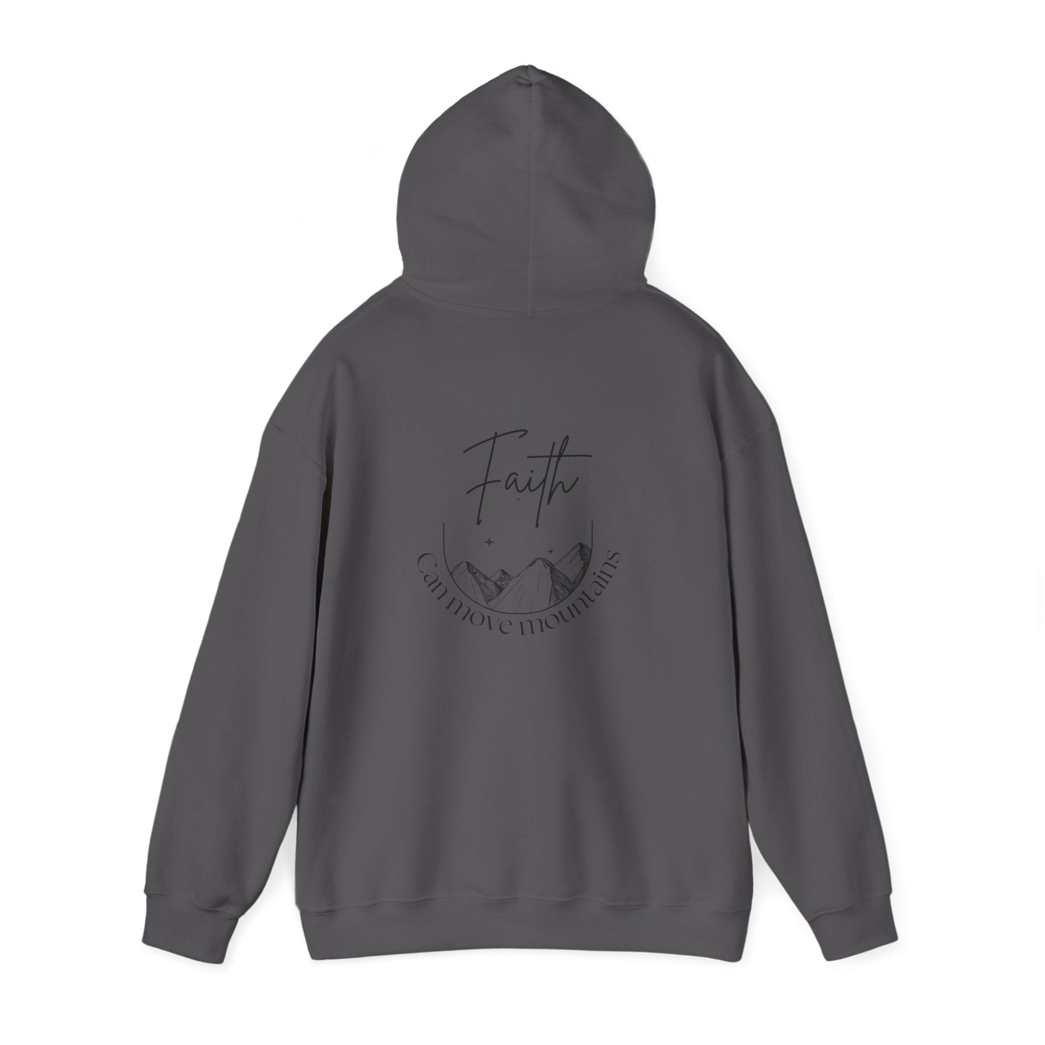 Faith Can Move Mountains Hoodie – Christian Gildan 18500 Sweatshirt | Nails of Faith