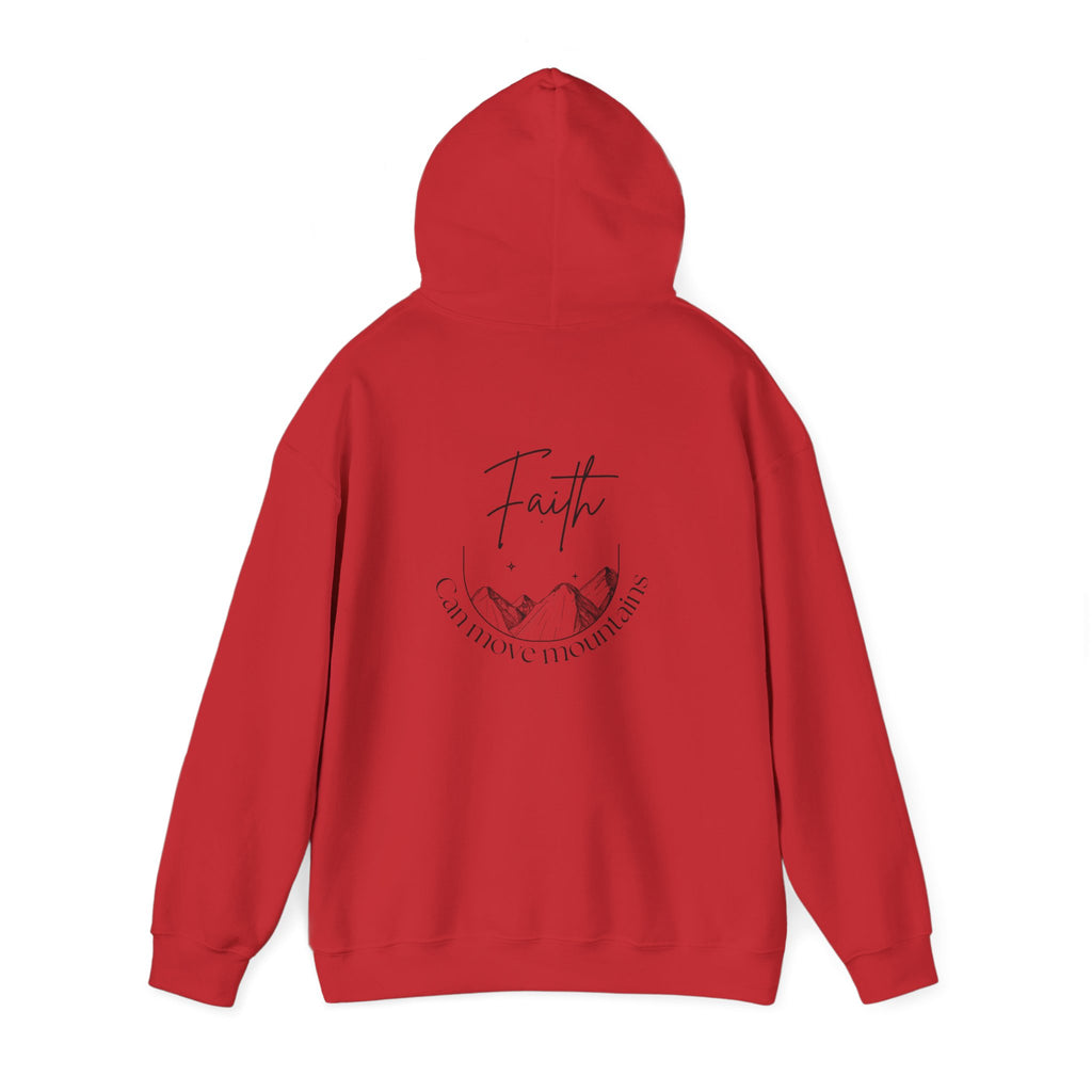 Faith Can Move Mountains Hoodie – Christian Gildan 18500 Sweatshirt | Nails of Faith