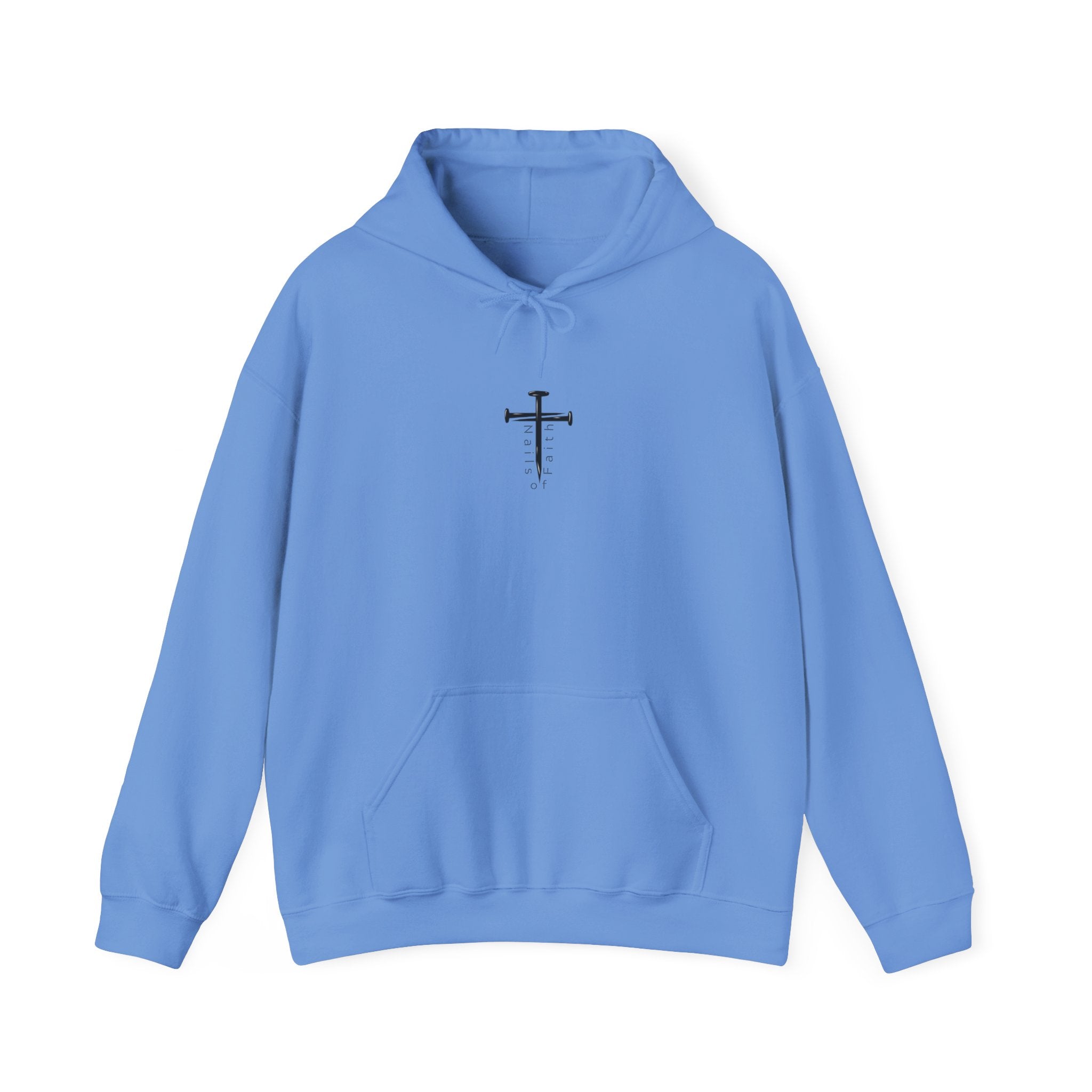 Faith Can Move Mountains Hoodie – Christian Gildan 18500 Sweatshirt | Nails of Faith