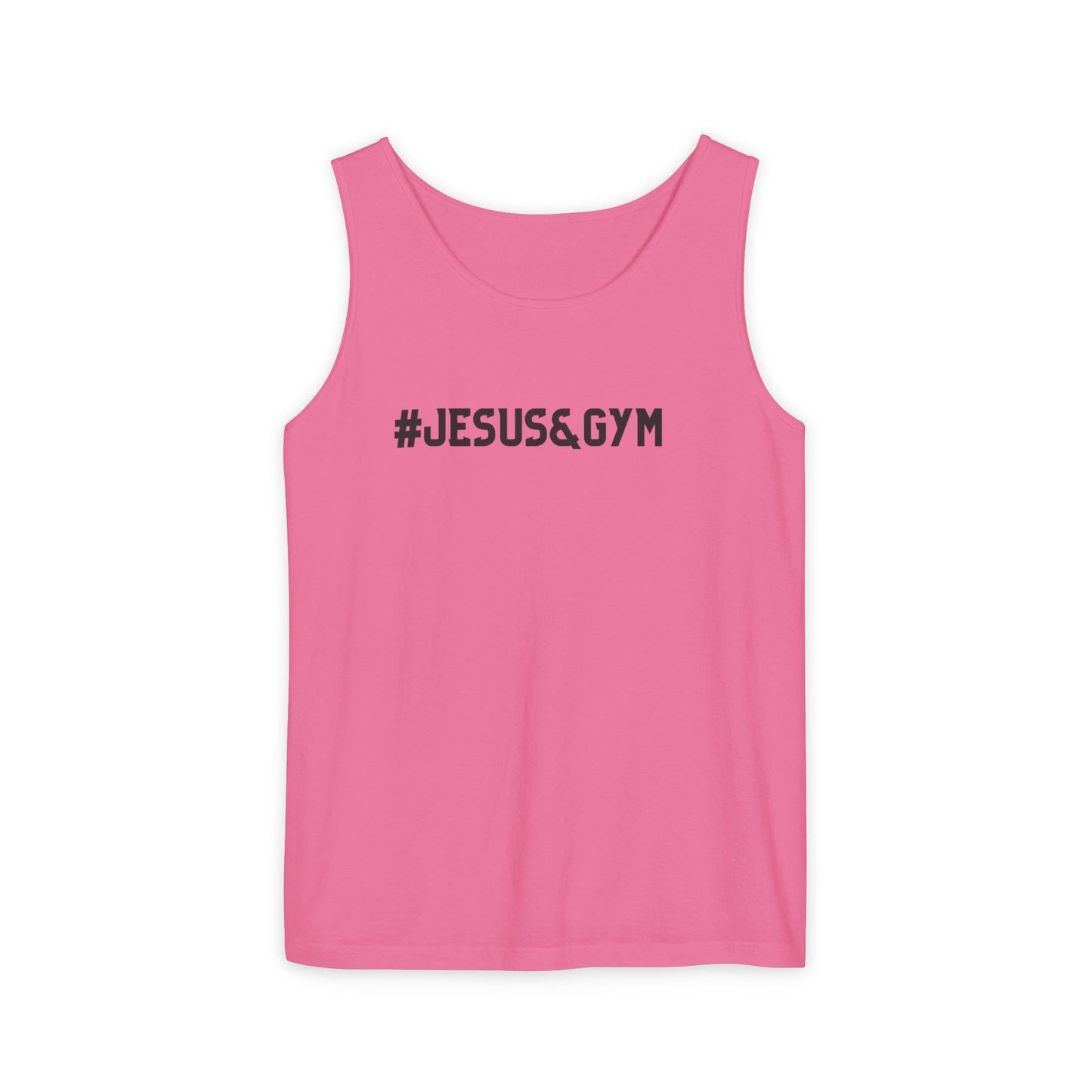 Jesus and Gym Tank Top – Christian Fitness Shirt | Faith Workout Tank | Comfort Colors 9360