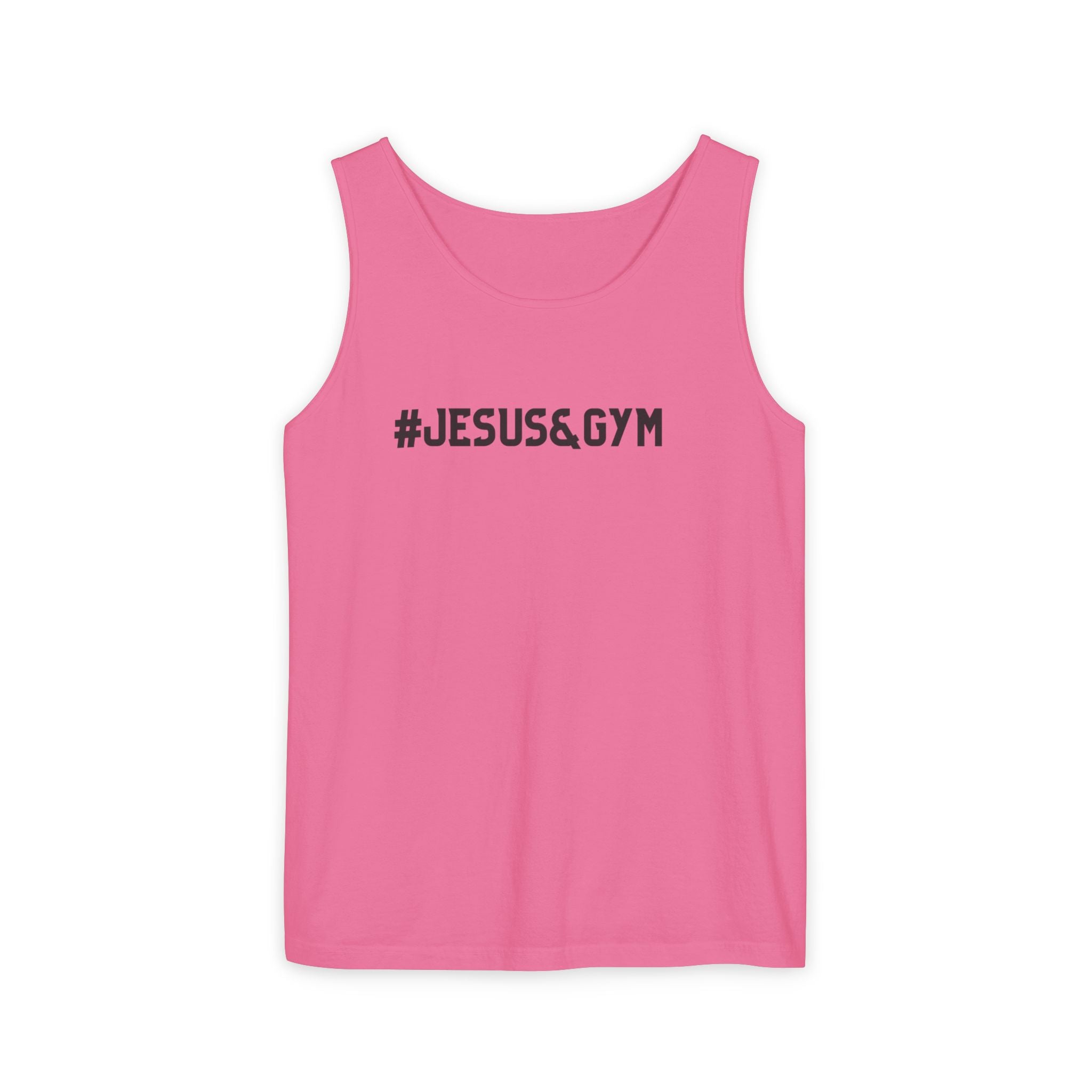 Jesus and Gym Tank Top – Christian Fitness Shirt | Faith Workout Tank | Comfort Colors 9360
