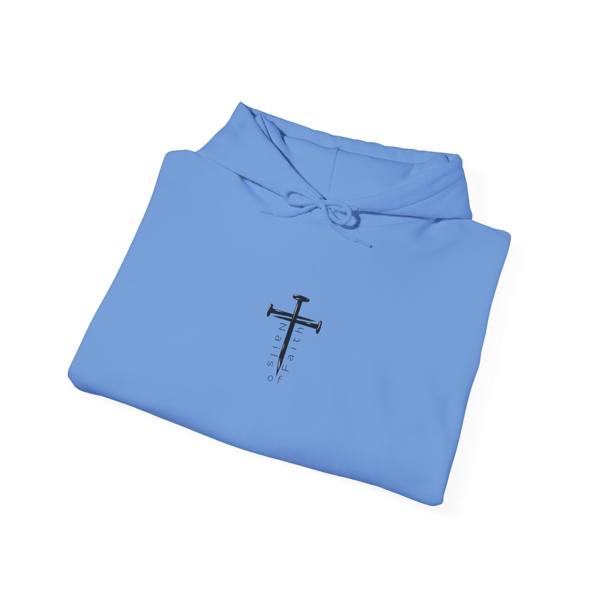 Faith Can Move Mountains Hoodie – Christian Gildan 18500 Sweatshirt | Nails of Faith