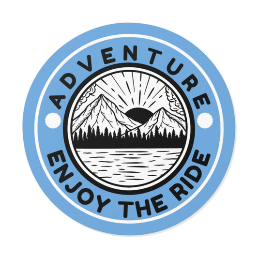 Adventure Enjoy the Ride Sticker, Adventure Quote Decal, Travel Sticker, Outdoor Lover Sticker, Inspirational Adventure Vinyl Sticker