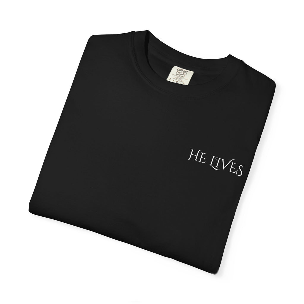 Because He Lives I Can Face Tomorrow Comfort Colors 1717 Shirt | Christian Easter Tee | Faith Based Clothing | Inspirational Religious Gift