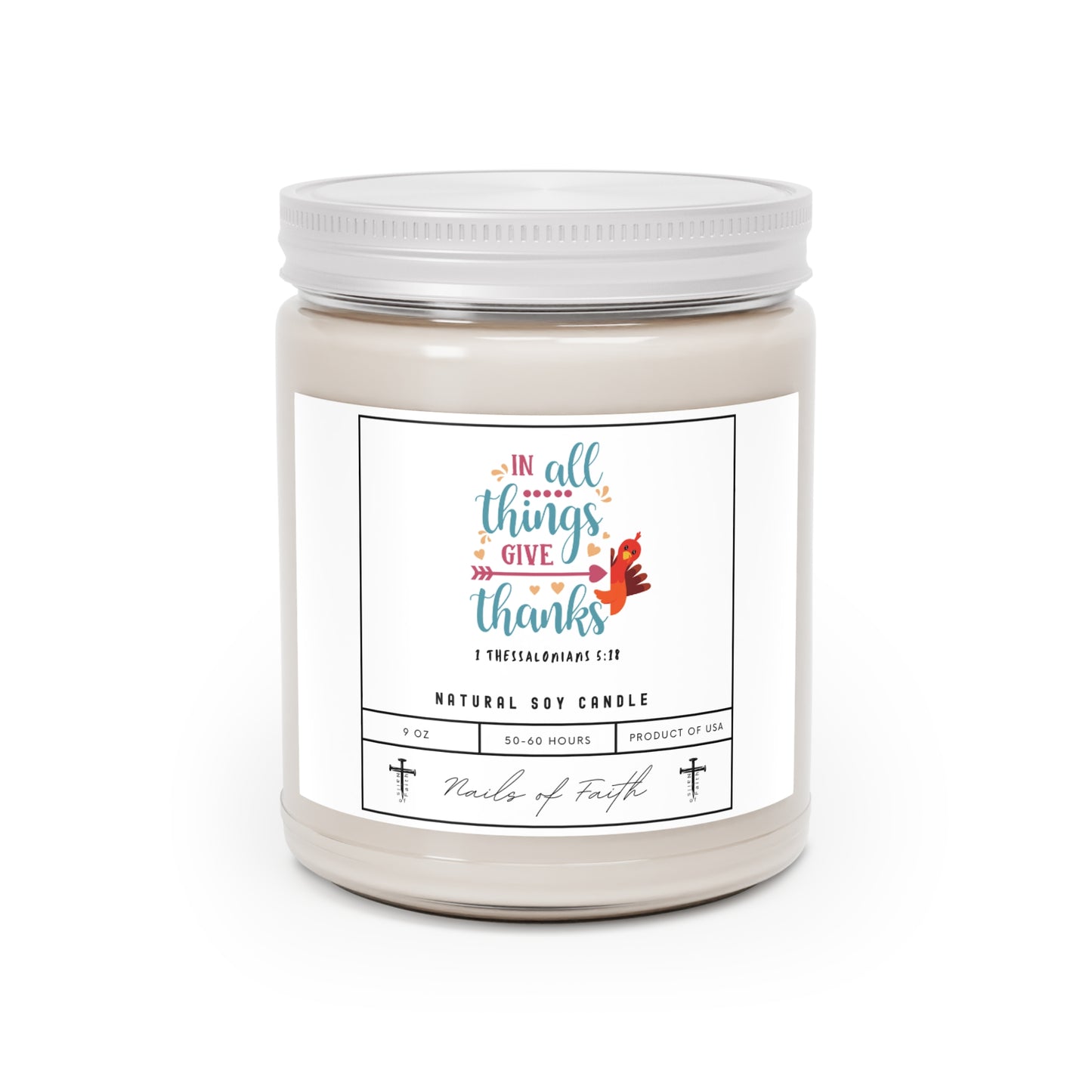 In All Things Give Thanks. Scented Candle, 9oz