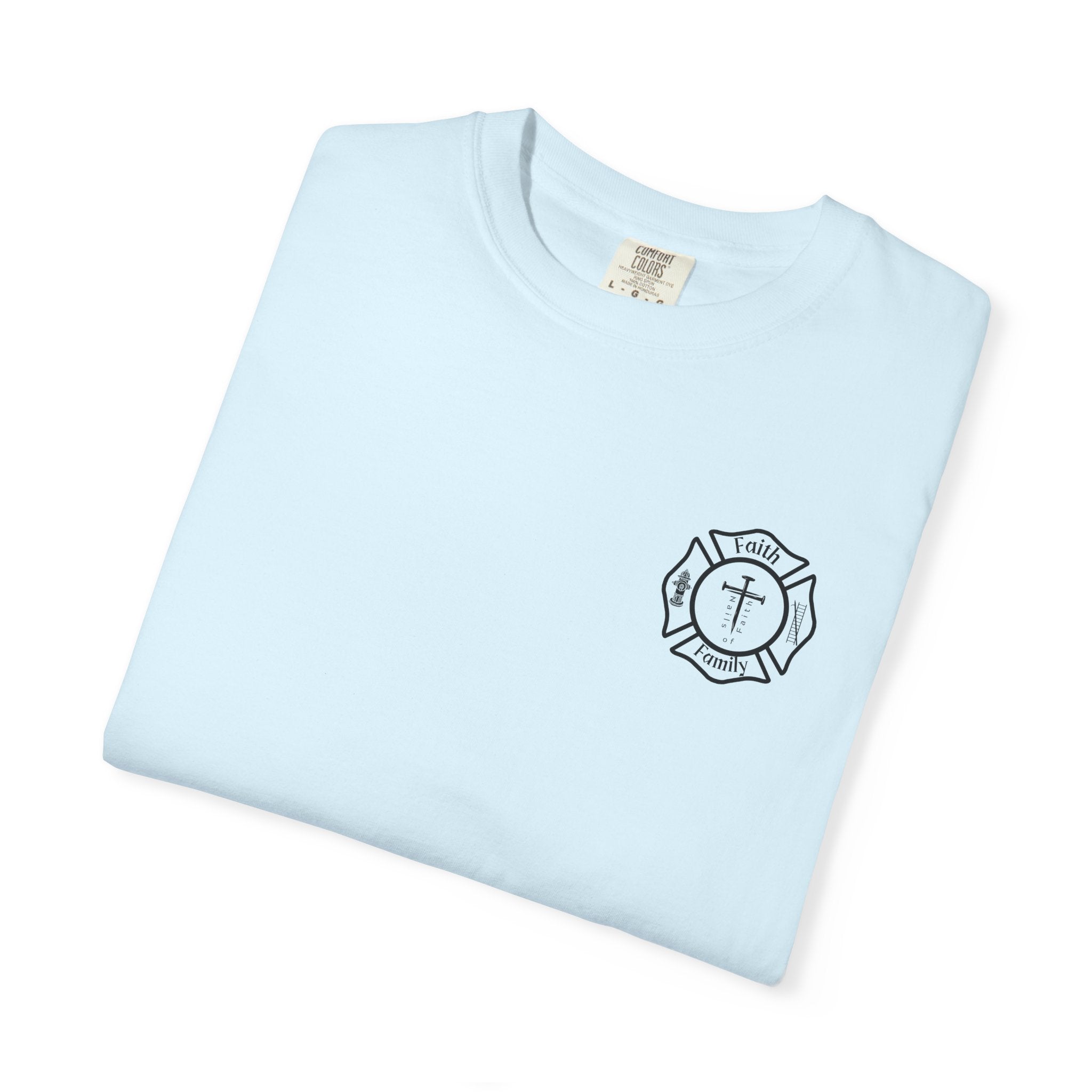 Built for Battle – Ephesians 6:11 | Christian Firefighter Comfort Colors 1717 T-Shirt