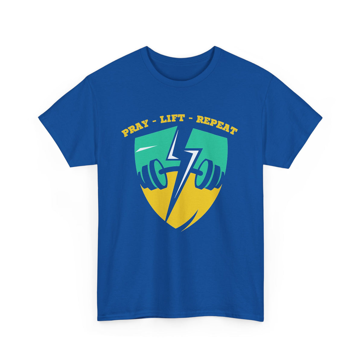 Pray Lift Repeat Christian Gym T-Shirt