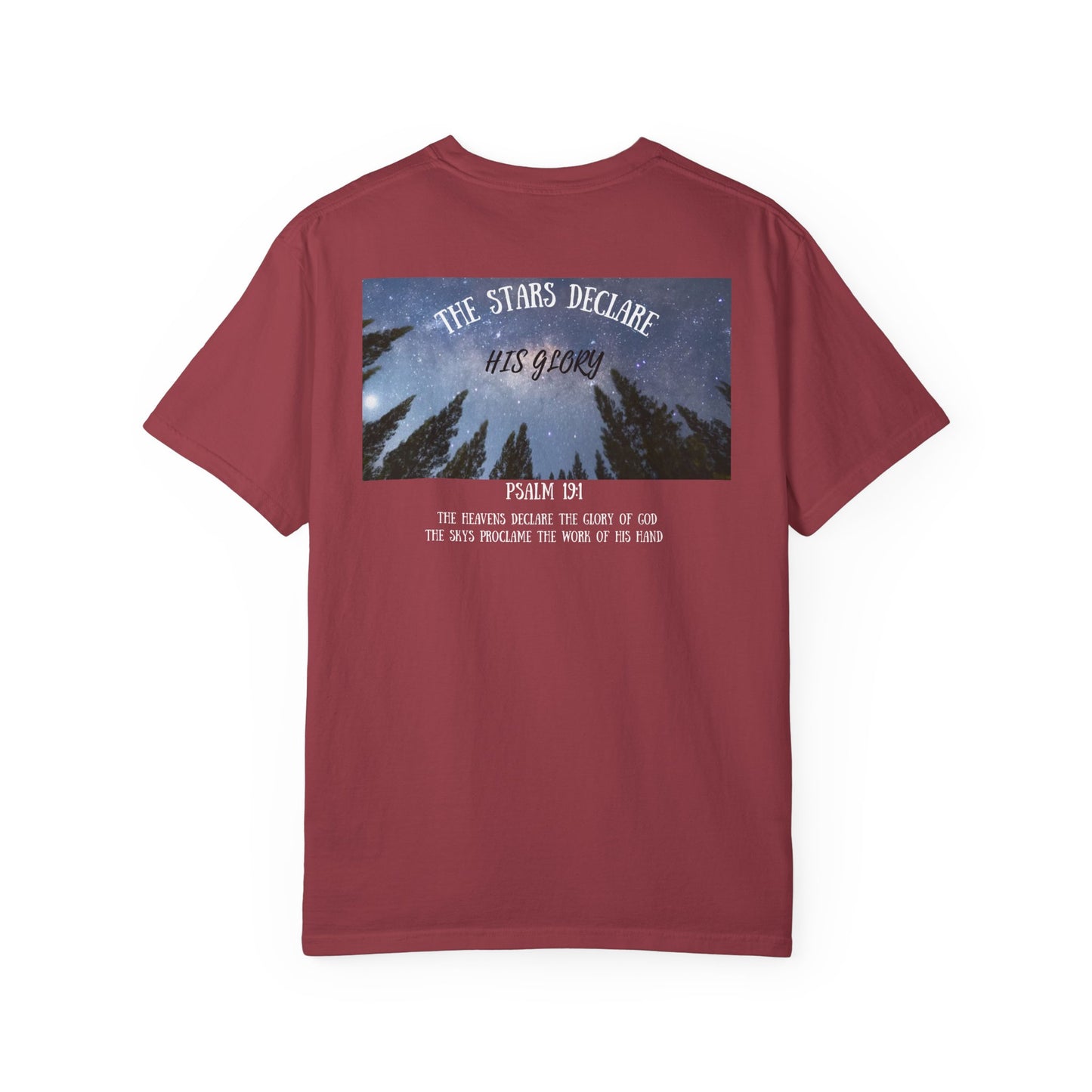 The Stars Declare His Glory Shirt, Psalm 19:1 Christian T-Shirt, Bible Verse Nature Tee, Faith Based Graphic Shirt, Christian Gift
